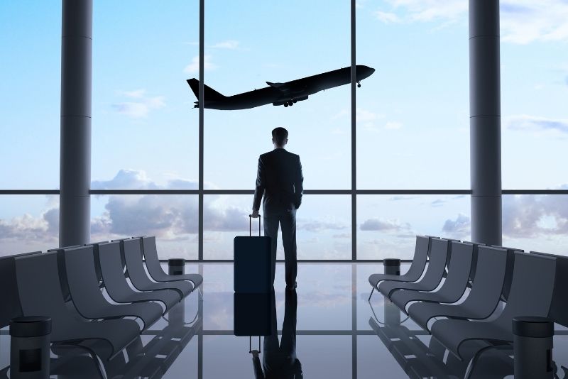 Man Waiting at the Airport