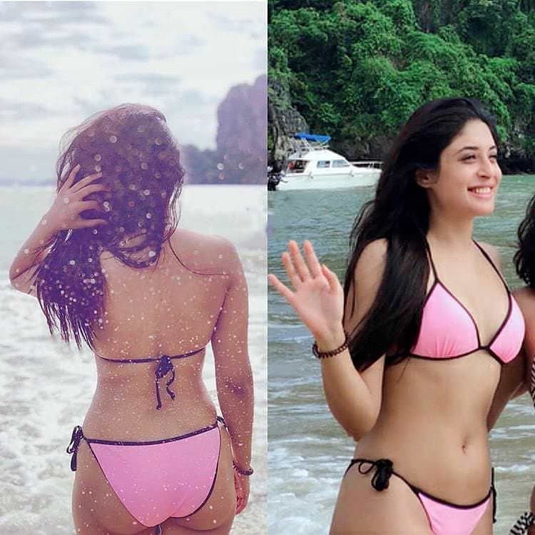kritika kamra bikini, kritika kamra wearing pink bikini, kritika kamra bikini pictures, kritika kamra bikini pics