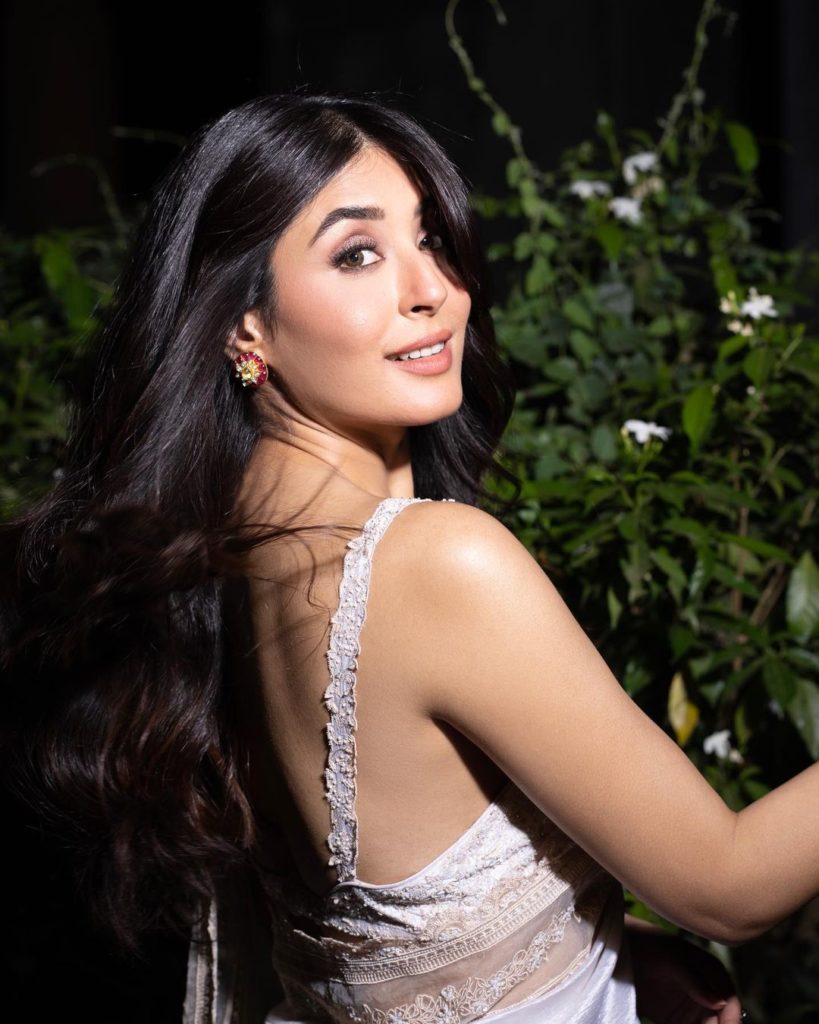 actress kritika kamra wearing saree
