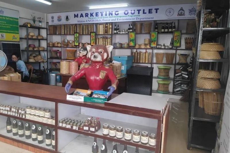 sikkim marketing outlet for local produce, green skill development programme