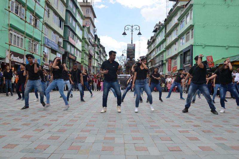 NIT Sikkim students showcasing their vibrant expressions and emotions during the performance, Udgam '23