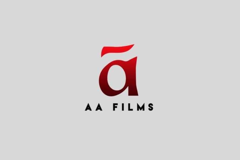 AA Films' logo highlighting the company's role in the Indian film industry