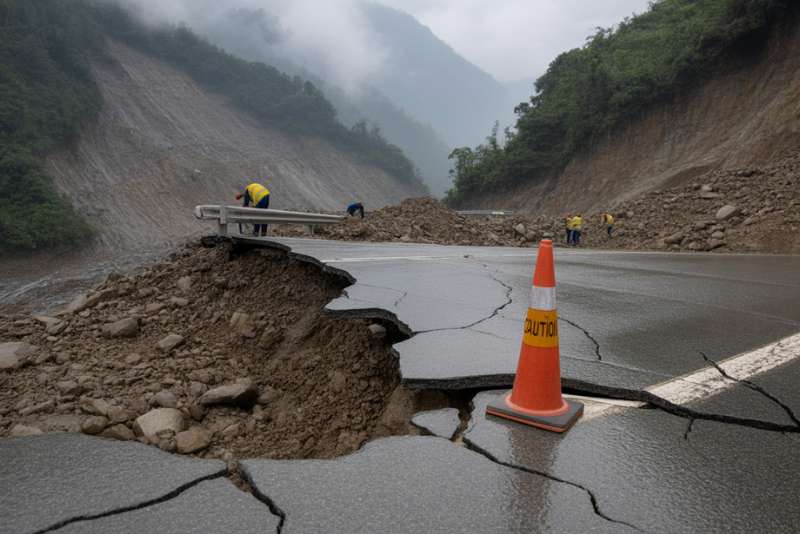 NH-10 highway closure landslide damage Sikkim August 2025 transportation crisis